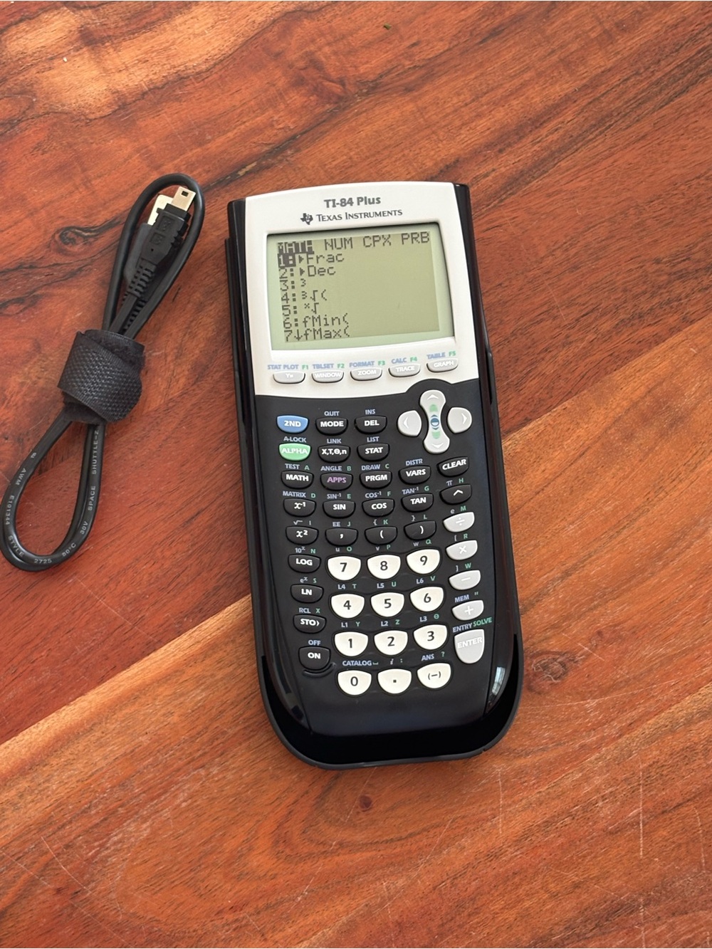 Texas Instruments TI-84 Plus Graphing Calculator Black W/ Batteries